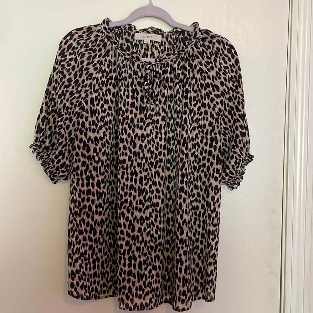 Animal print blouse